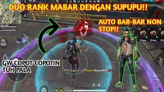 DUO RANK BARENG SEPUPU AUTO GUA GENDONG|| FREEFIRE BATTLEGROUND