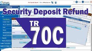 iFMS eBilling TR 70C | Security Deposit Money Refund