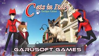 •  Garusoft Games Part - 1| Cats in Italy | Walk Through | Sakuraphile