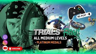 Trials Rising ALL Medium Levels - Platinum Medals 0 Faults RE-PLAY