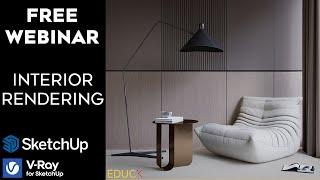 Create Interior Visualization in V-Ray for SketchUp | Interior Rendering Tutorial. From Zero to Hero