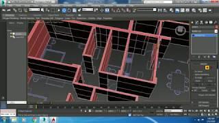 how to import autocad file to 3ds max & extude exterior wall || Rigel interior ||