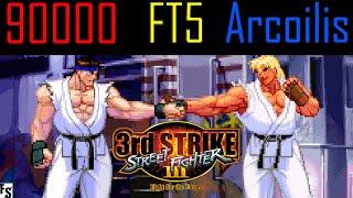 Street Fighter III: Third Strike - 90000 [Ryu] vs Arcoilis [Ken] (Fightcade FT5)
