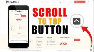  How To Add Scroll To Top button | Back To top Button | [Elementor WordPress]
