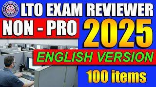 LTO EXAM REVIEWER 2025 FOR NON PROFESSIONAL DRIVERS LICENSE ENGLISH VERSION NON PRO EXAM REVIEWER