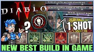 Diablo 4 - New Best BILLION DAMAGE BOSS 1 SHOT Necromancer Build Found - New Combo = OP - Guide!