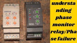 Explaining phase monitor|phase failure relay|ELECTRECA