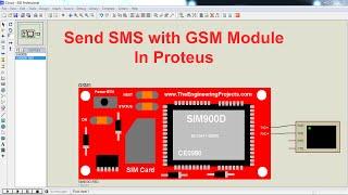 Send SMS with GSM Module in Proteus