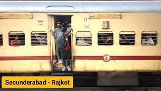 22718 Secunderabad - Rajkot Superfast Express with WAP7 | Announcement