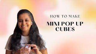 How to make pop up cubes || Mini pop up cube tutorial || DIY Papercrafts