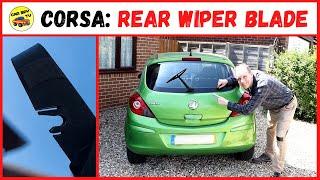 Vauxhall Corsa D: Fit Rear Wiper Blade (Opel Corsa D)