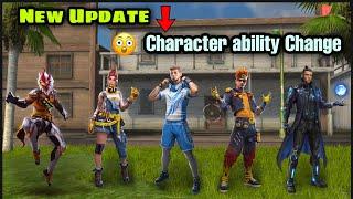 FREE FIRE NEW UPDATE / OB29 UPDATE CHARECTER ABILITY CHANGE