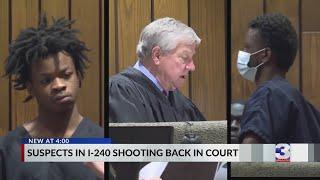 Suspects accused of shooting family on I-240 in court