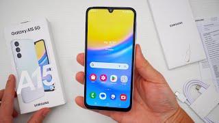 Samsung Galaxy A15 5G Unboxing, Hands-On & First Impressions! (Light Blue)