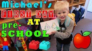 Michael's First Day of Preschool