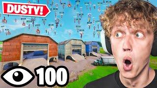 I Got 100 Players To Land At DUSTY DEPOT In OG Fortnite! (Season 1)