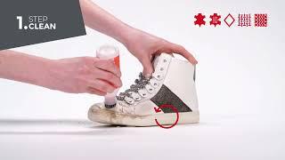 Como usar el Sneaker Shampoo de bata (shampoo para zapatillas)