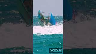 Small 13ft Whaler loses control in Huge Waves at Haulover Inlet! | Wavy Boats