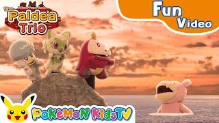 Pokémon Puppet Theater - The Paldea Trio "The Napping Trio" | Pokémon Fun Video | Pokémon Kids TV​