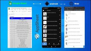 Como transformar sua tabela em aplicativo android e web (Google Sheet + App Sheet)