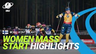 World Cup 24/25 Kontiolahti: Women Mass Start Highlights