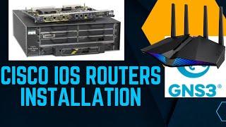 Cisco IOS Routers Installation on GNS3 ||  Tahir Ali #gns3 #cisco #cisconetworking  #images