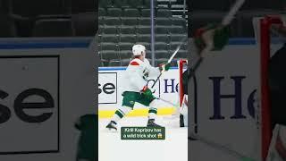 Kaprizov’s trick shot  (via mnwild/TT)