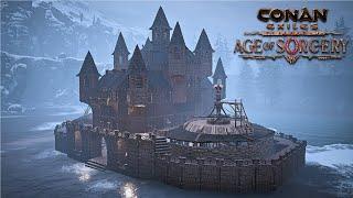 How To Build A Northern Сastle [ timelapse ] - Conan Exiles Age Of Sorcery