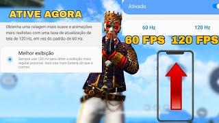 Como ativar 60 fps no A10 A20 freefire desbloquear 120 HZ freefire ( TUTORIAL )