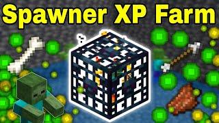 BEST EASY Zombie/Skelton Spawner XP Farm Tutorial in Minecraft Bedrock And Java 1.21 | EVER!
