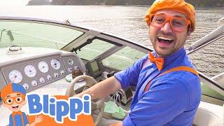 Blippi Explores Boats For Kids | Educational Videos For Children