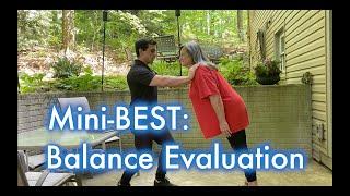 MiniBEST Balance Evaluation Outcome Measure Example