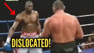 HE WINS THE FIGHT WITH 1 ARM! AMAZING BOXING MOMENT!