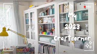 Living Room Craft Corner Tour 2023