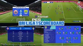 PES 2021 BRI LIGA 1 SCOREBOARD 2022 | ALL PATCH & It's FREE!