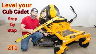 How to level Cub Cadet ZT1