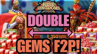 The BEST METHODS to earn LARGE AMOUNTS of Gems FAST AND F2P! Rise of kingdoms