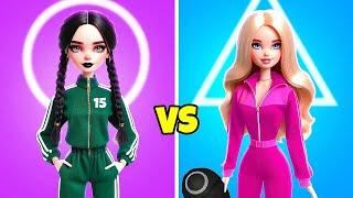 Barbie vs Wednesday  The Ultimate Squid Game Survival Challenge