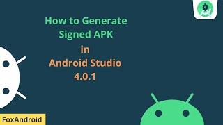 How to generate signed APK in Android Studio 4.0.1 || Android Studio Tutorial 2020