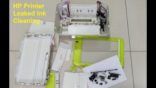 Scrap-n-Repair: HP Deskjet Ink Advantage 2135 Leaked Ink, Disassembly and Cleaning