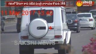 Nishith Narayana drives his car with high speed previously three times