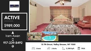 Active in 15 7th Street, Valley Stream, NY 11581 Contact me for a showing!