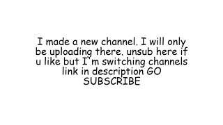 I have a new channel