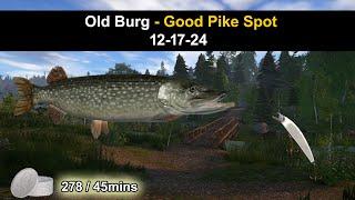 Russian Fishing 4,  Old Burg - Good Pike Spot 12-17-24