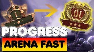 STUCK IN ARENA? THIS IS THE VIDEO FOR YOU! Raid: Shadow Legends How To Get Out of Bronze Arena