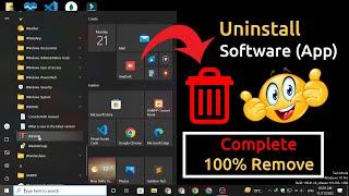 How to Uninstall Software in Windows 10 | [ 100% Working in All Windows ]