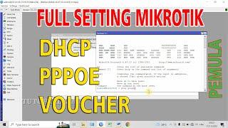 Full Cara Setting Mikrotik Pemula Sampai Bisa, DHCP, PPPOE, Voucheran | Mikrotik RB750Gr3