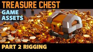 Treasure Chest Tutorial   |   Blender 2.8  |  Part 2 Rigging