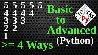 Python Pattern Program - Print Numbers in Triangle Shape | Number Pattern | Python Number Pattern 9