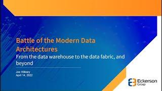 Battle of Modern Data Architectures: From the Data Warehouse to the Data Fabric and Beyond - Webinar